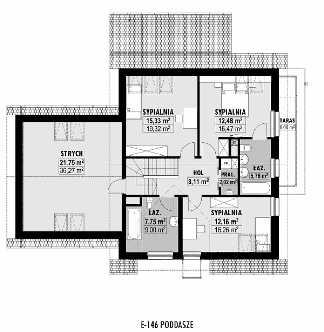 Rzut projektu E-146 -  