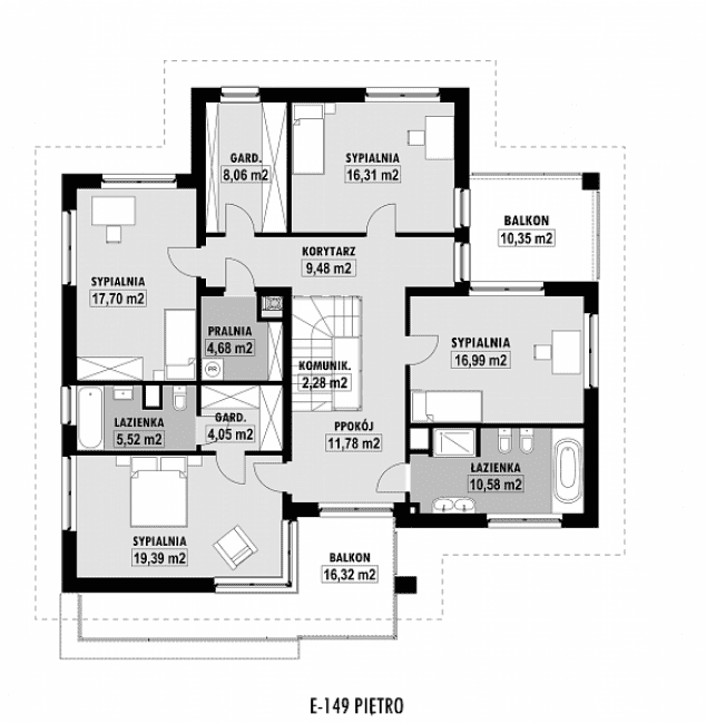 Rzut projektu E-149 -