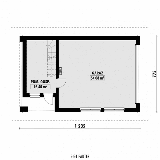 Rzut projektu E-G1 -
