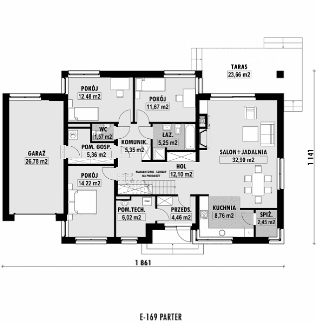 Rzut projektu E-169 -