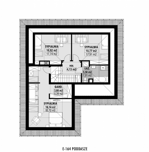 Rzut projektu E-164 -