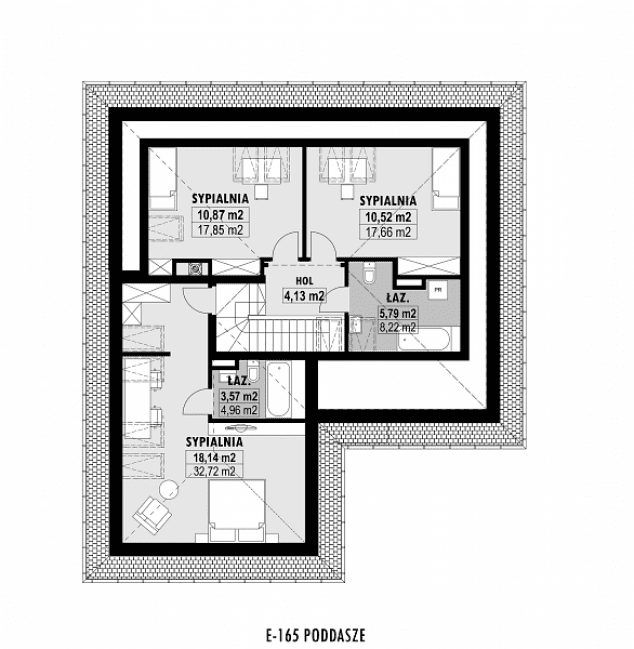 Rzut projektu E-165 -