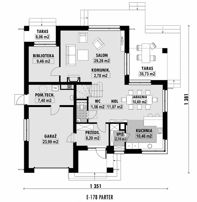 Rzut projektu E-178 -  