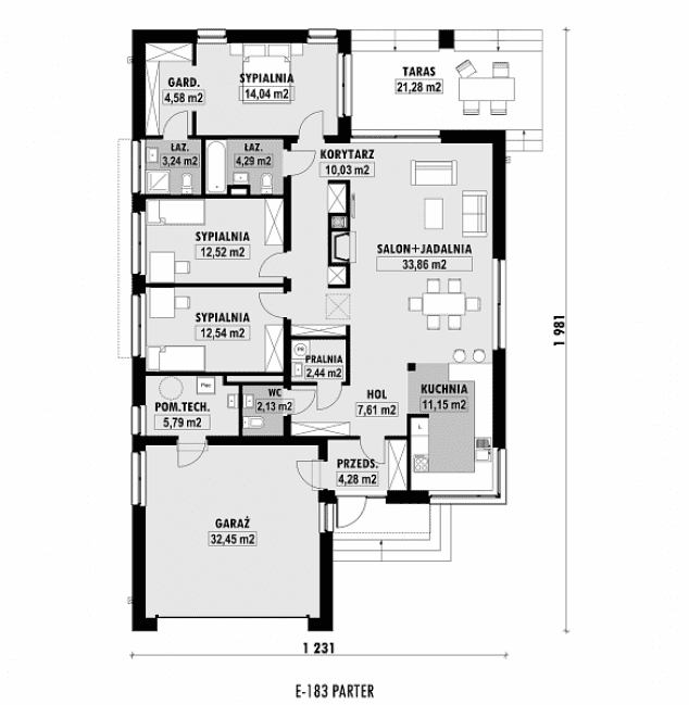 Rzut projektu E-183 -