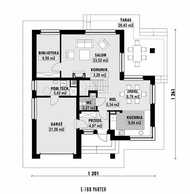 Rzut projektu E-188 -