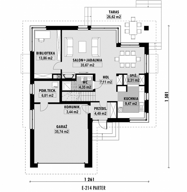 Rzut projektu E-214 -