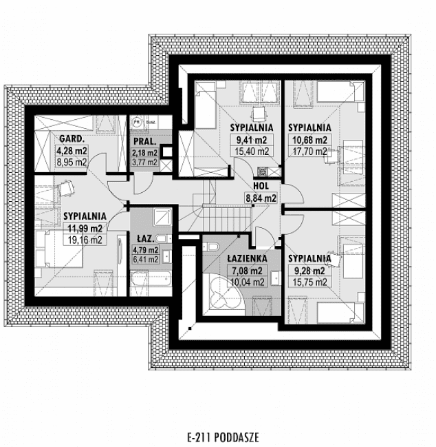 Rzut projektu E-211 -