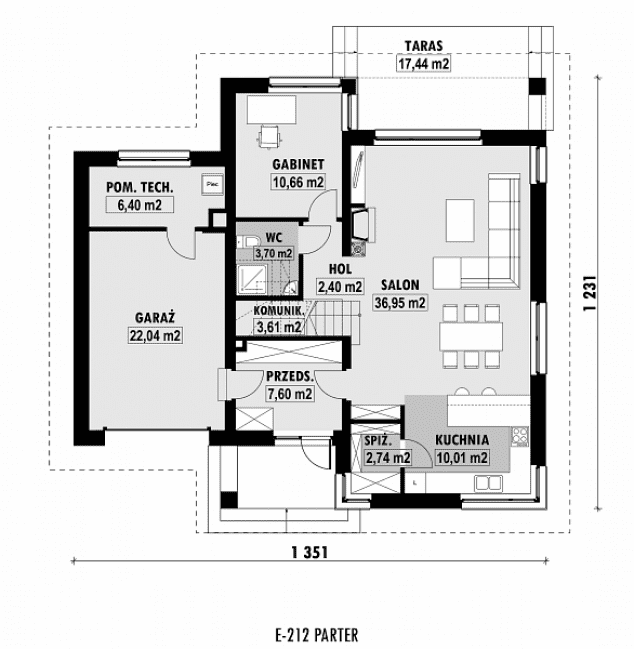 Rzut projektu E-212 -