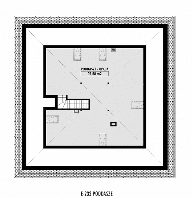 Rzut projektu E-232 -
