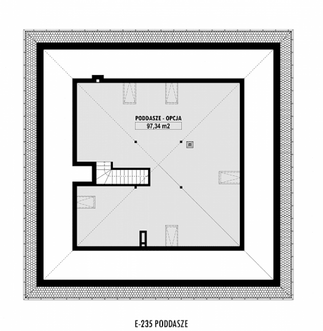 Rzut projektu E-235 -