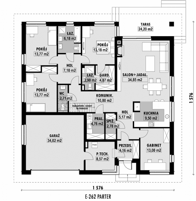 Rzut projektu E-262 -