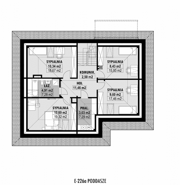 Rzut projektu E-226a -