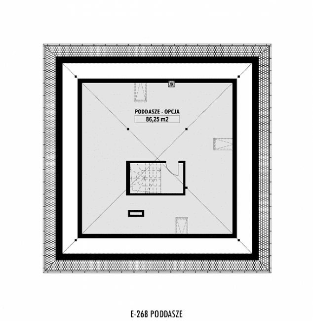 Rzut projektu E-268 -  