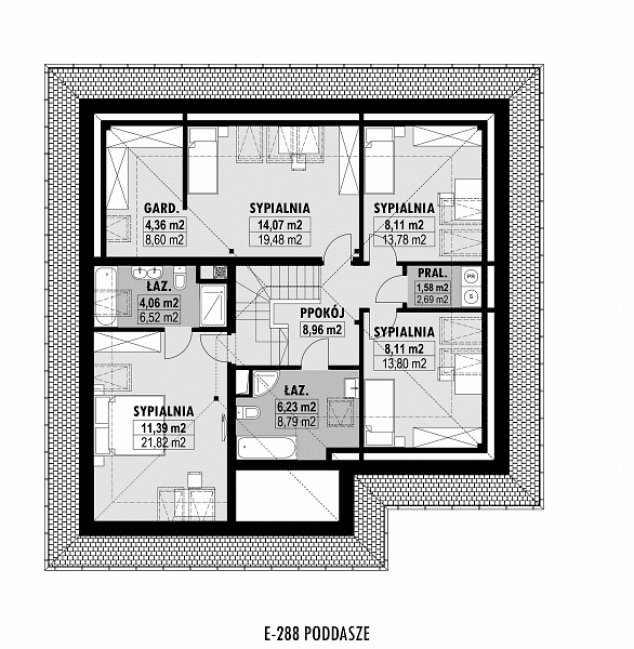 Rzut projektu E-288 -