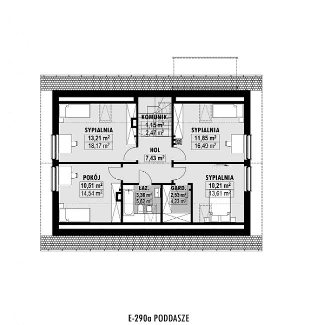 Rzut projektu E-290a -  