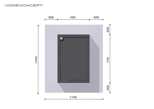 Rzut projektu Garaż HOMEKONCEPT G 05 - Usytuowanie na działce