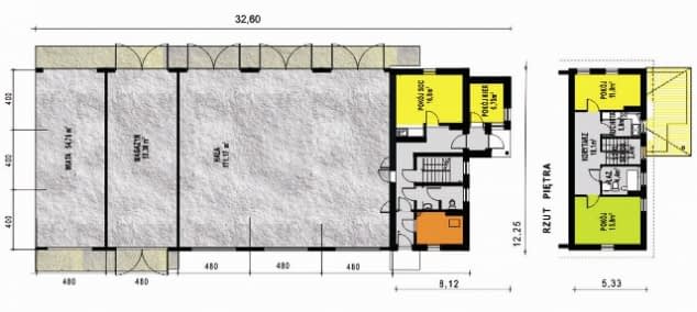 Rzut projektu WB-1082 - Parter