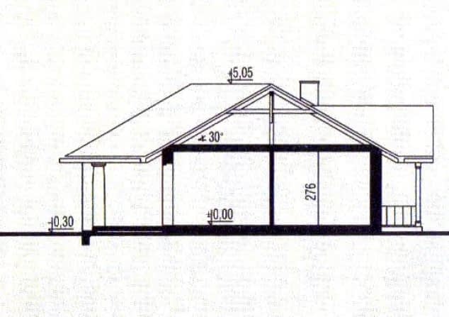 Rzut projektu WB-3308 - Przekrój