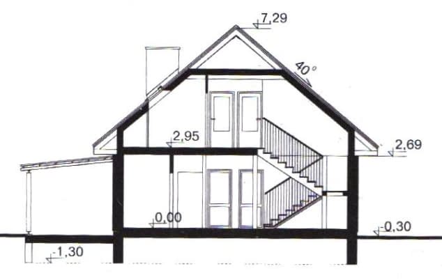 Rzut projektu WB-3373_I_ETAP - Przekrój