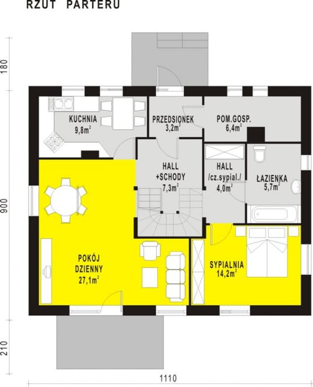 Rzut projektu WB-3391 - 