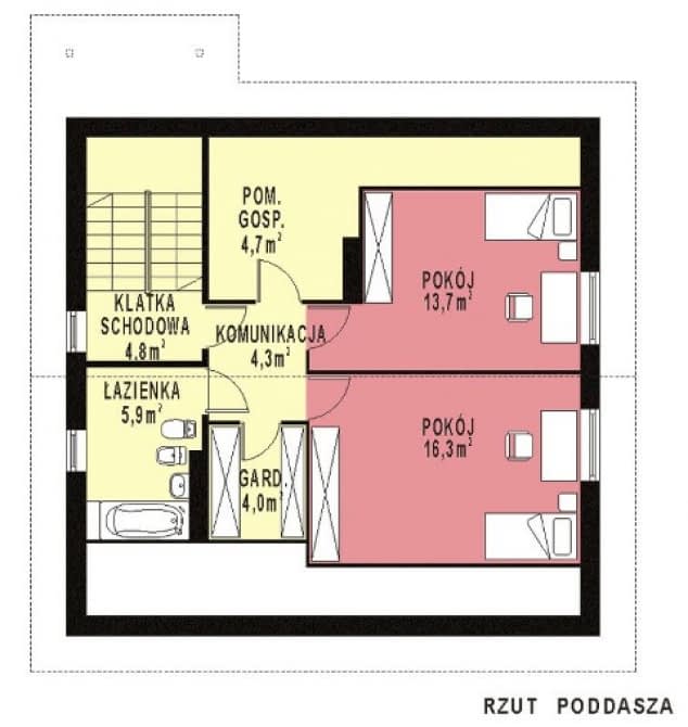 Rzut projektu WB-3452 - 