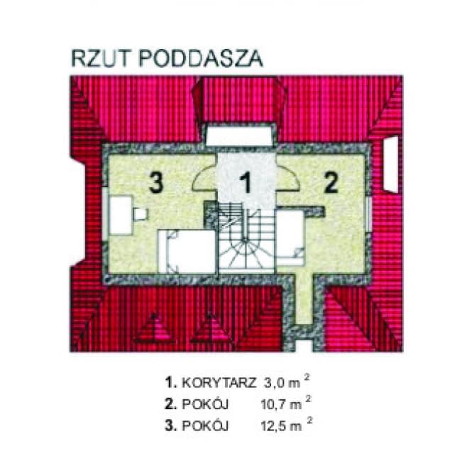 Rzut projektu WB-3333 -
