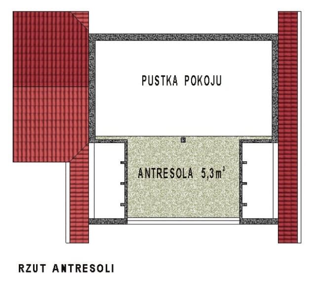 Rzut projektu WB-3355 - Parter