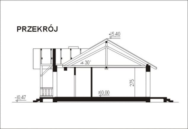 Rzut projektu WB-3482 - Przekrój