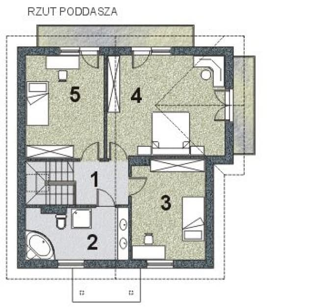 Rzut projektu WB-3902 - 