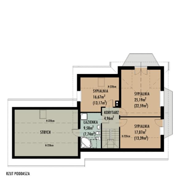 Rzut projektu WB-0090 -
