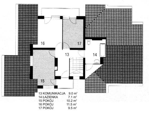 Rzut projektu WB-3323 - Parter