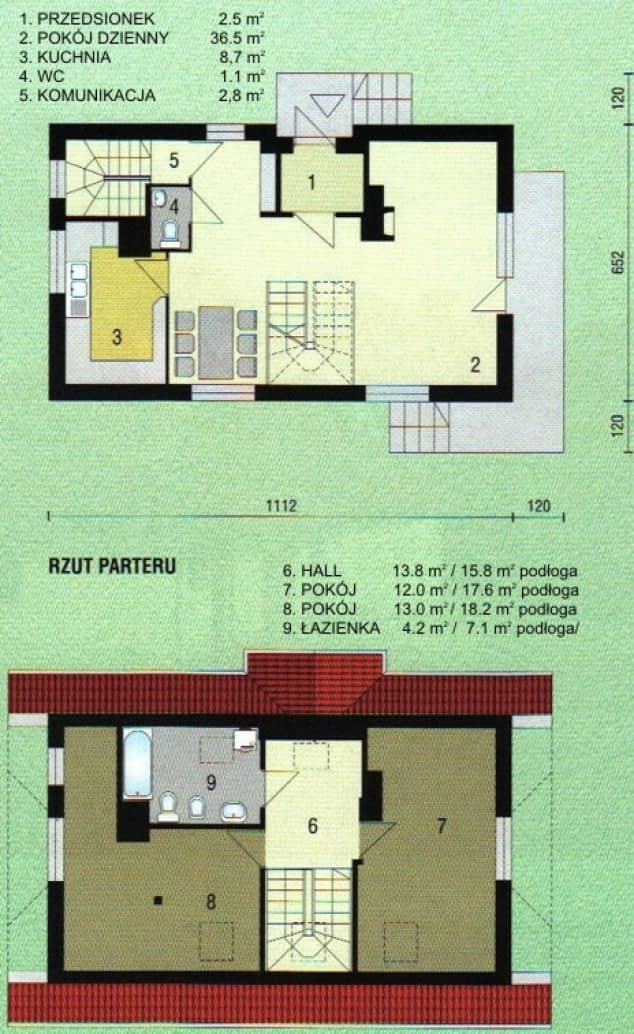 Rzut projektu WB-3370 - Parter