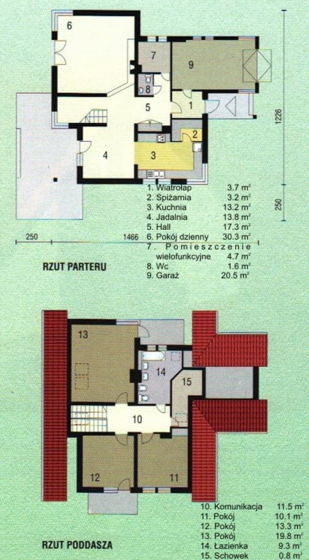 Rzut projektu WB-3367 - Parter
