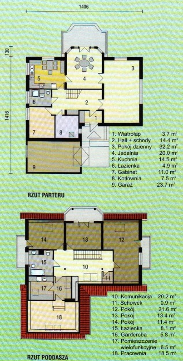 Rzut projektu WB-3389 - Parter