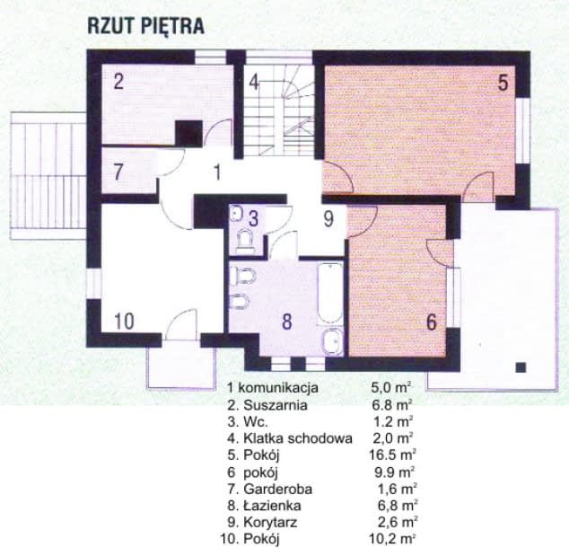 Rzut projektu WB-3329 - Parter