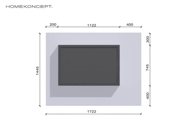 Rzut projektu Garaż HOMEKONCEPT G 08 - Usytuowanie na działce
