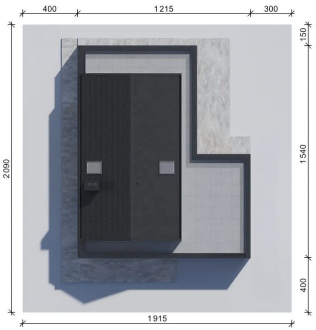 Rzut projektu NewHouse 749 w1 G1 - Usytupowanie na działce