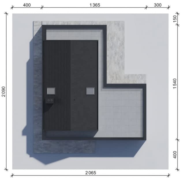 Rzut projektu NewHouse 749 w1 G2 - Usytupowanie na działce