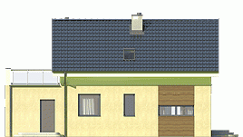 Rzut projektu Eco 1 z garażem - Elewacja