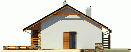 Rzut projektu Gąska - Elewacja