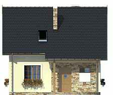 Rzut projektu Emilka - Elewacja