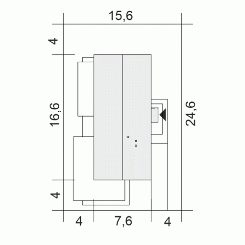Rzut projektu Natan IV - Usytuowanie na działce