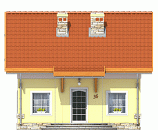 Rzut projektu Florek bez garażu - Elewacja