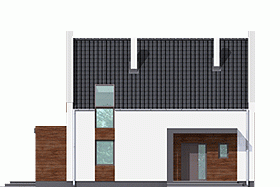 Rzut projektu Rumcajs - Elewacja