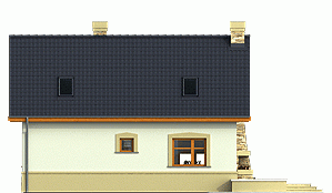 Rzut projektu Agatka II - Elewacja