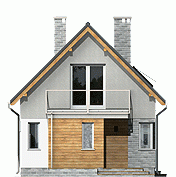 Rzut projektu Iza trend - Elewacja