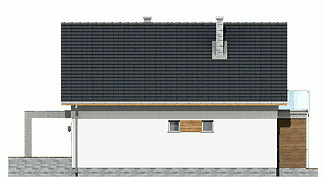 Rzut projektu Iza trend - Elewacja