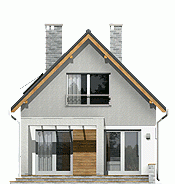 Rzut projektu Iza trend - Elewacja