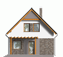 Rzut projektu Ala - Elewacja