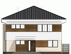 Rzut projektu Tamara - Elewacja